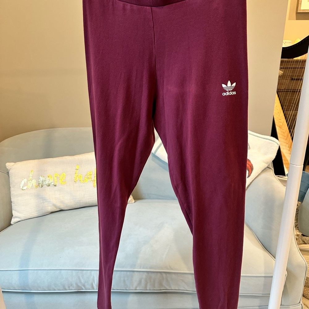 Adidas Women’s Burgundy Leggings